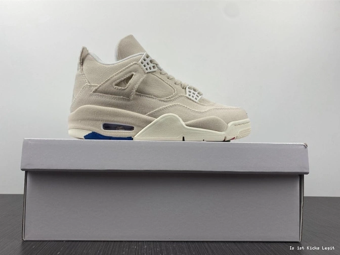(W) Blank Jordan 4 Retro DQ4909-100 Canvas 0715